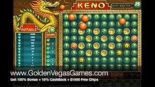 Keno Dragon  Free Keno Games at GoldenvegasGamescom [upl. by Chester]