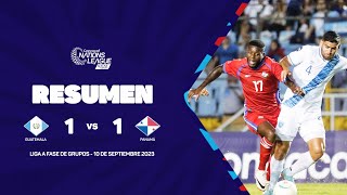 Resumen  Guatemala vs Panamá  202324 Concacaf Nations League [upl. by Coryden630]