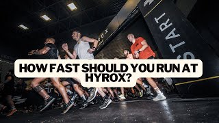 How Fast to Run at HYROX [upl. by Helas]