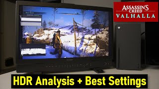 Assassins Creed Valhalla HDR Analysis on Xbox Series X  Best Settings [upl. by Mercado509]