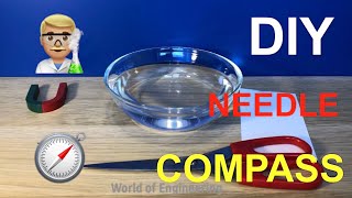 How to Make a Homemade Compass  DIY Compass [upl. by Sset879]