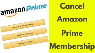 How To Cancel Amazon Prime MembershipStop Payment Auto RenewalEnd Free Trial [upl. by Avonasac13]