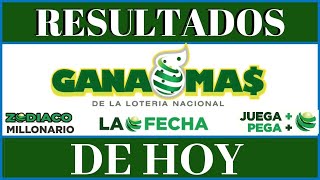 Lotería Gana Más Resultados de hoy en Vivo [upl. by Arymat]