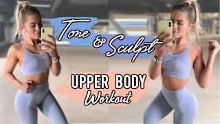 SCULPT YOUR UPPER BODY WORKOUT FOR WOMEN [upl. by Ludwigg752]