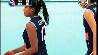 Mundial Juvenil de Voley 2013  Peru vs Japon 1er Set [upl. by Honoria]