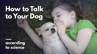 How to Talk to Your Dog According to Science [upl. by Tedmund]