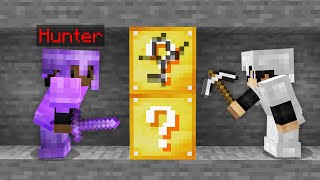 Minecraft Manhunt but the ores are Lucky Blocks [upl. by Low]