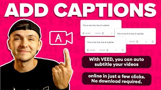 How to Add Captions to Video  Quick amp Easy 2022 [upl. by Wallraff]