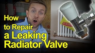 HOW TO REPAIR A LEAKING RADIATOR VALVE  Plumbing Tips [upl. by Gensmer130]