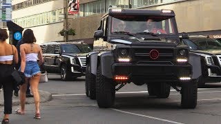 G63 Brabus 6x6 AMG 700 Spotted in Downtown Montreal [upl. by Ocihc]