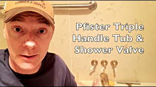 Three Handle Shower Diverter Repair [upl. by Helbonnas]