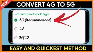 How to Convert 4G to 5G on any Network  Complete Guide to Increase Internet Speed [upl. by Illehs136]