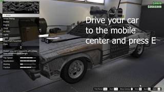 How to Modify a Vehicle in the Mobile Operations Center  GTA V Objective [upl. by Levania]