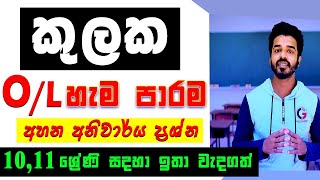 Sets in sinhala  OL අනිවාර්යය ප්‍රශ්න  kulaka  grade 10 amp 11  Ganithaya  Ganitha Papers OL [upl. by Oruasi]