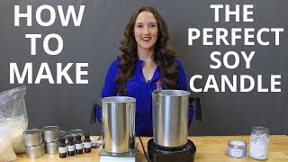 How To Make Soy Candles DIY Candle Making Tutorial [upl. by Pomfrey]