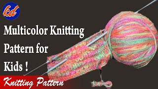 Multicolor Knitting Design For Kids  New Beautiful Knitting Designs [upl. by Anali29]