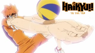 Hinata Receives  HAIKYU TO THE TOP [upl. by Arahsat]