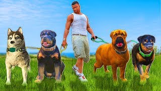 DOGS As BODYGUARDS in GTA 5 Mods [upl. by Meda817]