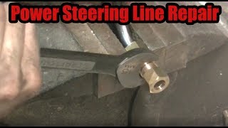 Repairing a Leaking Power Steering Line [upl. by Verbenia102]