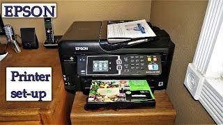 How To Setup Your Epson Printer  Learn To Print Scan Copy amp Send A Fax Today [upl. by Tohcnarf]