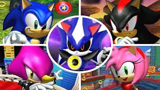 Sonic Heroes  All Bosses  Cutscenes No Damage [upl. by Britton]