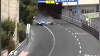 F1 2004  Monaco Grand Prix  crash Fernando Alonso [upl. by Edina]