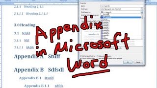 Automated Appendix in Microsoft Word [upl. by Sammons142]