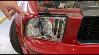 How To Replace 20052009 Ford Mustang Headlights [upl. by Llerod]