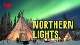 Stunning Northern Lights over Yellowknife  Explore Canada [upl. by Shaia]