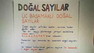 3 Sınıf Matematik Dersi Üç Basamaklı Doğal Sayılar [upl. by Yhprum300]