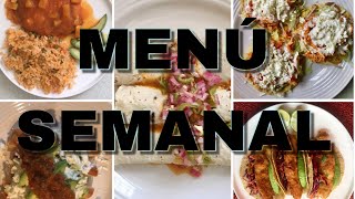 MENÚ SEMANAL  IDEAS DE COMIDAS CASERAS  BY VISAN [upl. by Ikilisav]