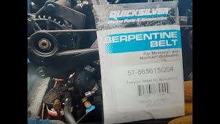 HOW TO Install Mercruiser V8 50L Serpentine belt [upl. by Naol]