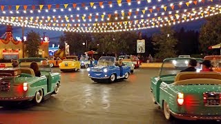 4K Luigis Rollickin Roadsters  Cars Land  Disney California Adventure [upl. by Hama]