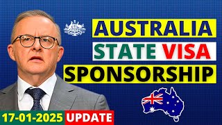 Australia State Nominated Visa Sponsorship in 2025  Australia Visa Update [upl. by Nogras]