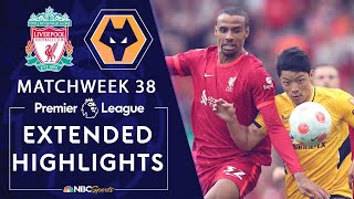 Liverpool v Wolves  PREMIER LEAGUE HIGHLIGHTS  5222022  NBC Sports [upl. by Rourke787]