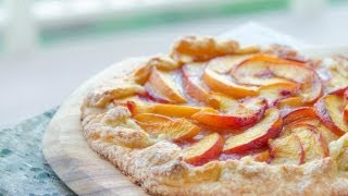 Fresh Peach Crostata Recipe Rustic Peach Tart [upl. by Eetnwahs]