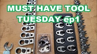 MUST HAVE TOOL TUESDAY Ep1 Crowfoot wrenches crowsfeet crowsfoot [upl. by Renata]