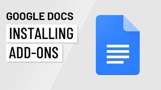 Google Docs Installing Addons [upl. by Eilama161]