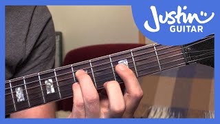 10 Basic Jazz Chords  Guitar Tutorials  JustinGuitar JA001 [upl. by Lalat330]