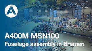 1 How to build an A400M  Fuselage assembly [upl. by Lhadnek]