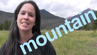 How to Say MOUNTAIN and SENTENCE  American English [upl. by Adamson]