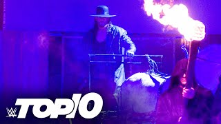 The Undertaker’s greatest entrances WWE Top 10 Nov 1 2020 [upl. by Ellenaj784]