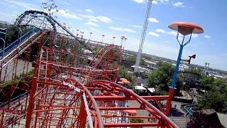 Galaxi front seat onride HD POV Cliffs Amusement Park [upl. by Ennaed]