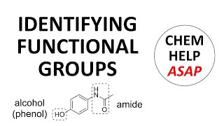 identifying organic functional groups [upl. by Acnaib]