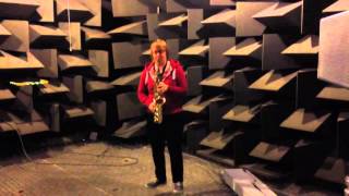 Saxophone in Reverberation Room and Anechoic Chamber [upl. by Ellives]