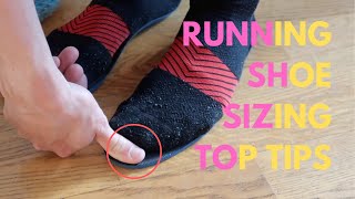 Running shoes size guide  TOP TIPS on how to get the right size [upl. by Earle]