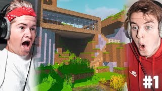 Rik en Jesper bouwen VILLA in Minecraft [upl. by Lenore]