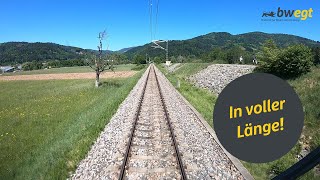 Führerstandsmitfahrt von der Schweiz in den Südschwarzwald mit bwegt [upl. by Idihc]