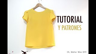 DIY Costura Blusa manga amapola para mujer patrones gratis [upl. by Nenad]