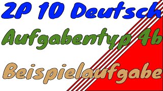 ZP 10 Aufgabentyp 4b Deutsch Beispiel [upl. by Ecinnej]